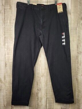 Levi's Black Men's XX Chino-Style Pants. Standard Taper. 38 x 30. Black